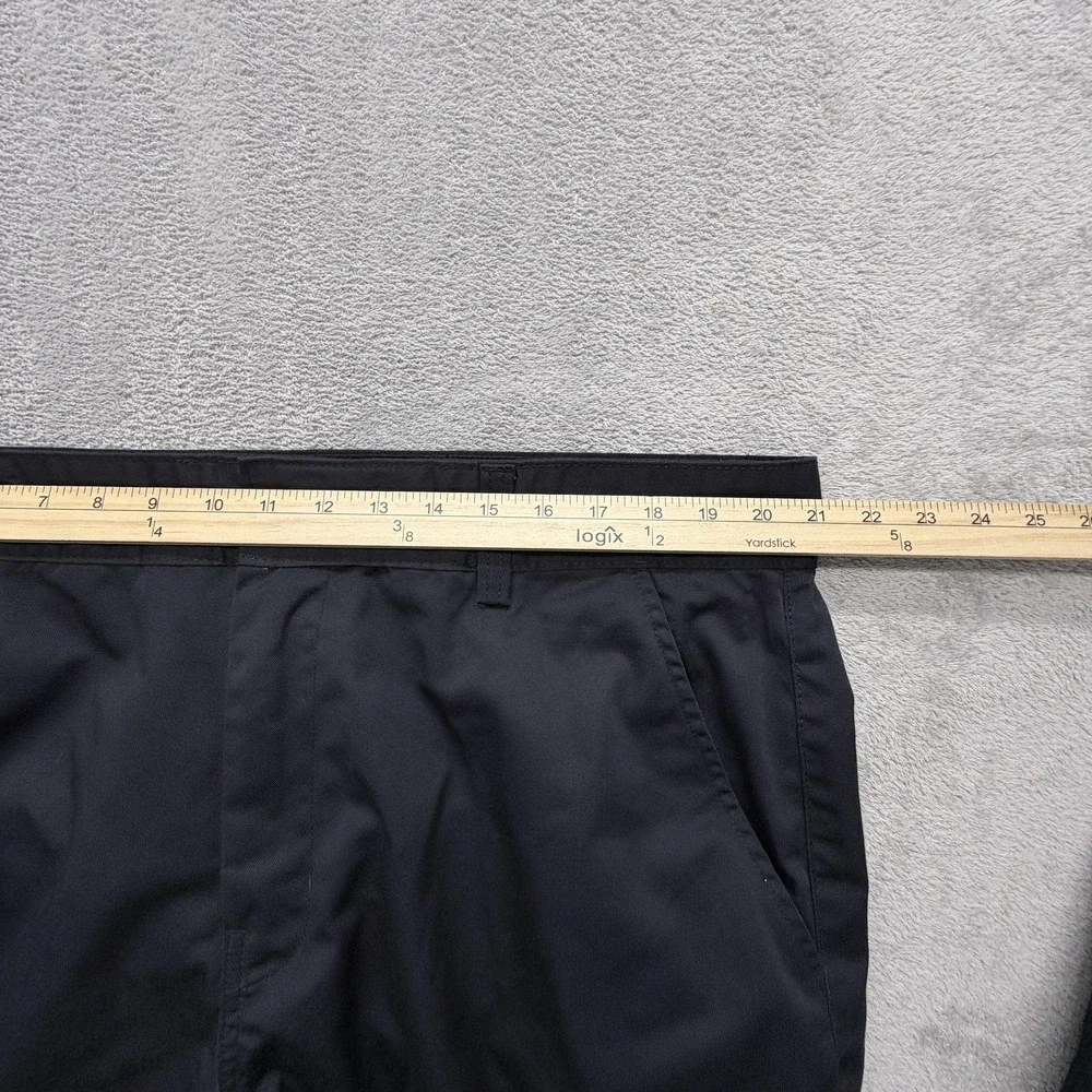 Tesla Pants Mens Tag 42x32 Black Chino Regular Microfiber Polyester